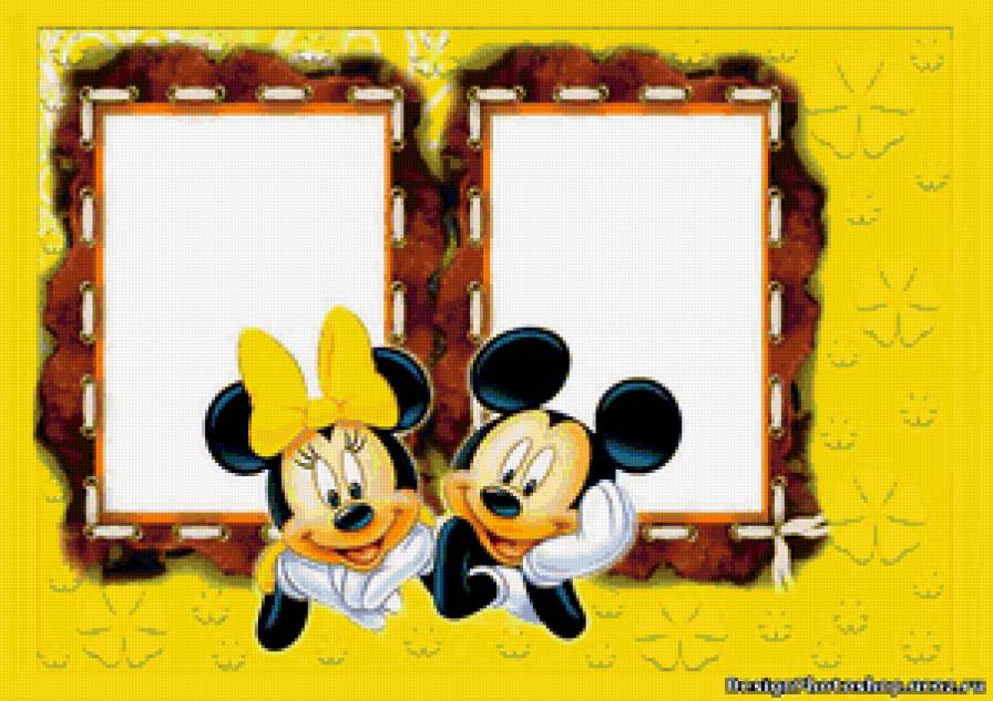 фоторамка - детям, мультики, микки маус, фоторамка - предпросмотр