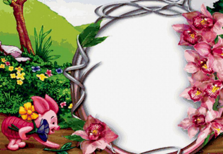 фоторамка - мультики, винни пух, фоторамка, детям - предпросмотр