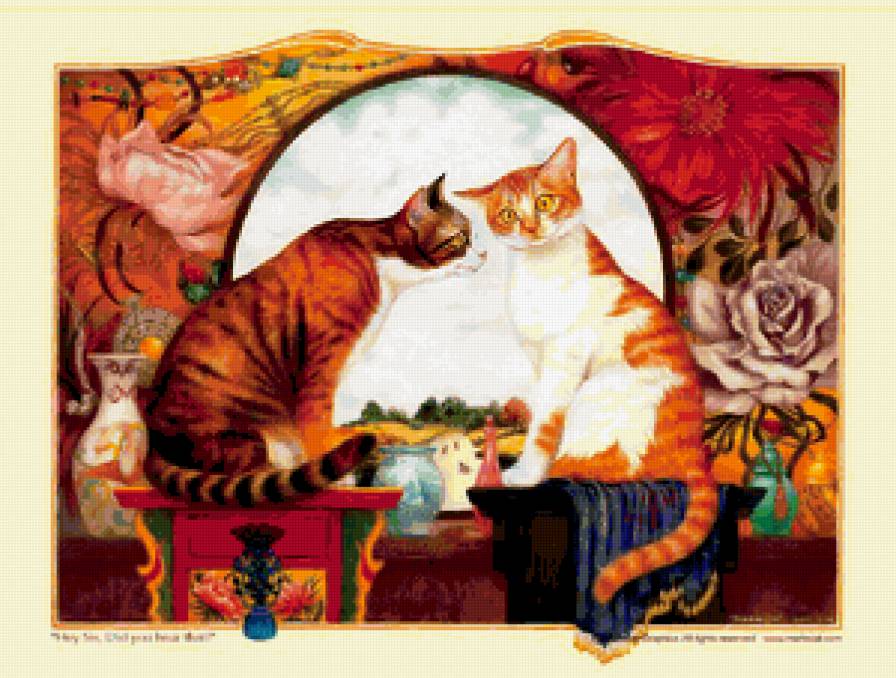 кошачья любовь - коты - предпросмотр