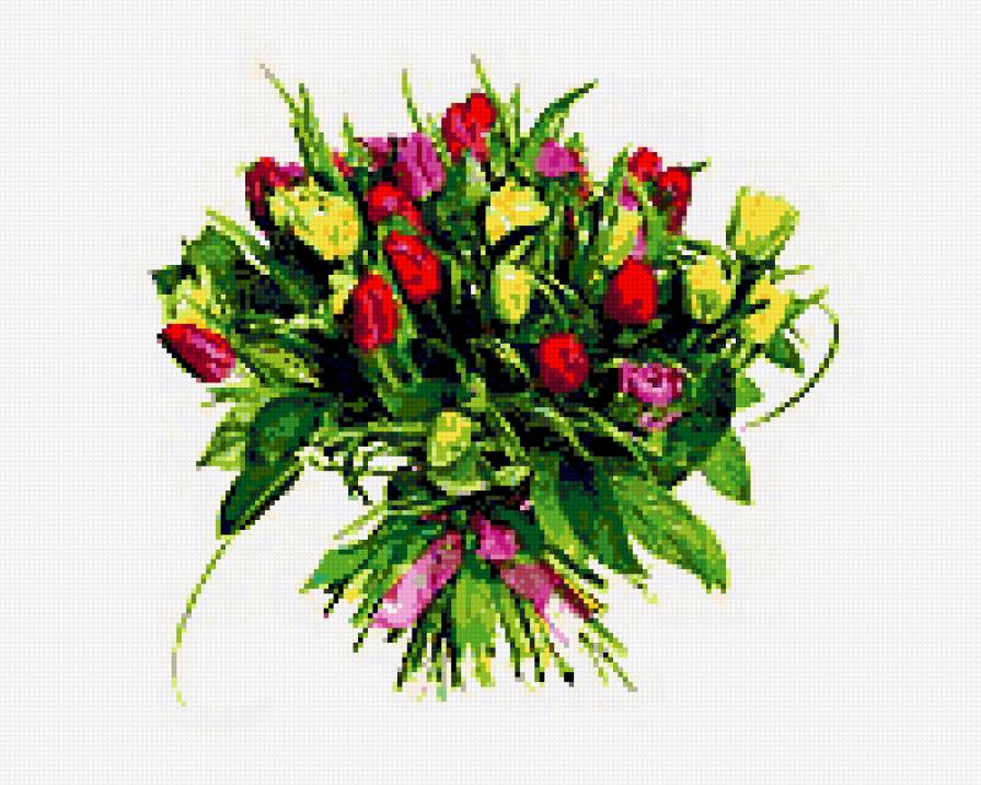 Букет из тюльпанов - букет, тюльпаны - предпросмотр