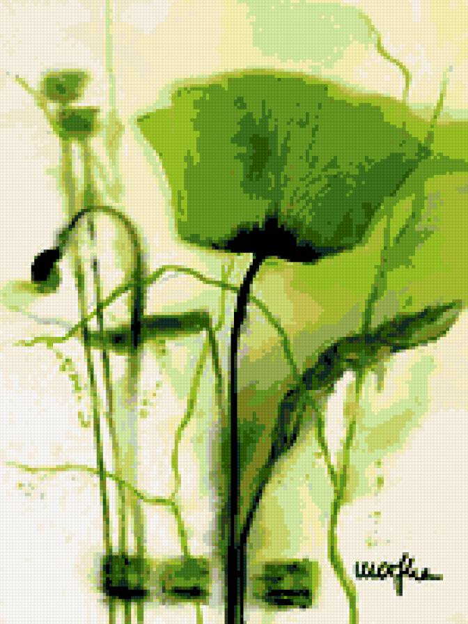 акварель - цветок - предпросмотр