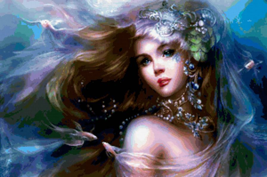 Русалка - девушка - предпросмотр