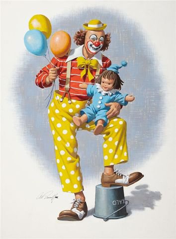клоун - игрушки, клоун, дети - оригинал