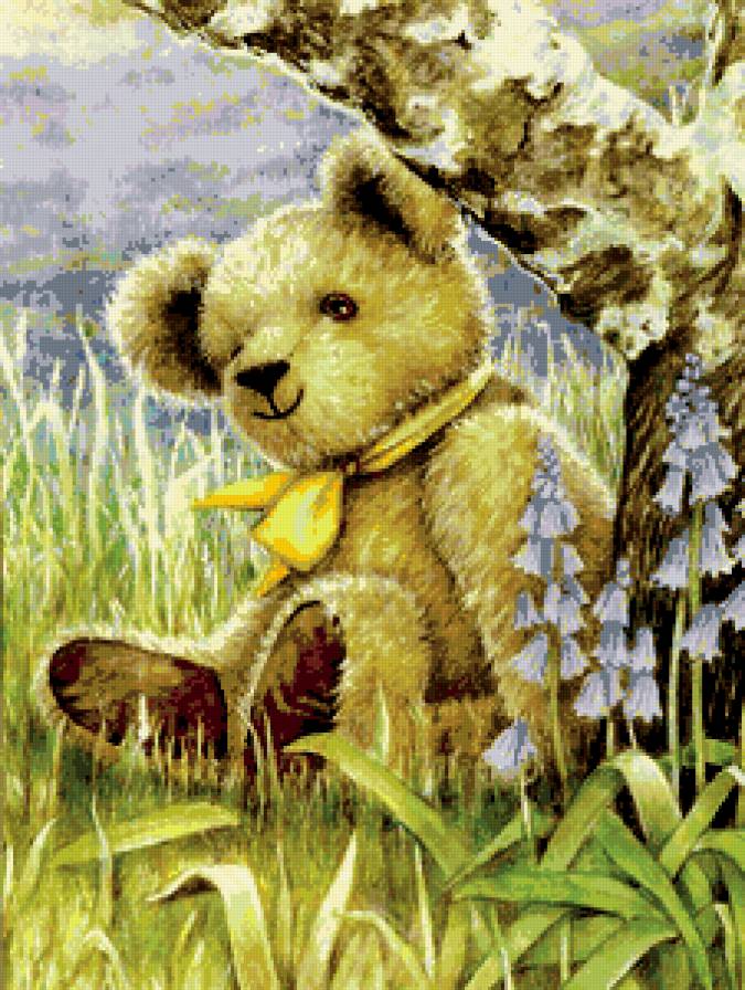 Из жизни мишек - игрушки, картины, детские картинки, животные - предпросмотр