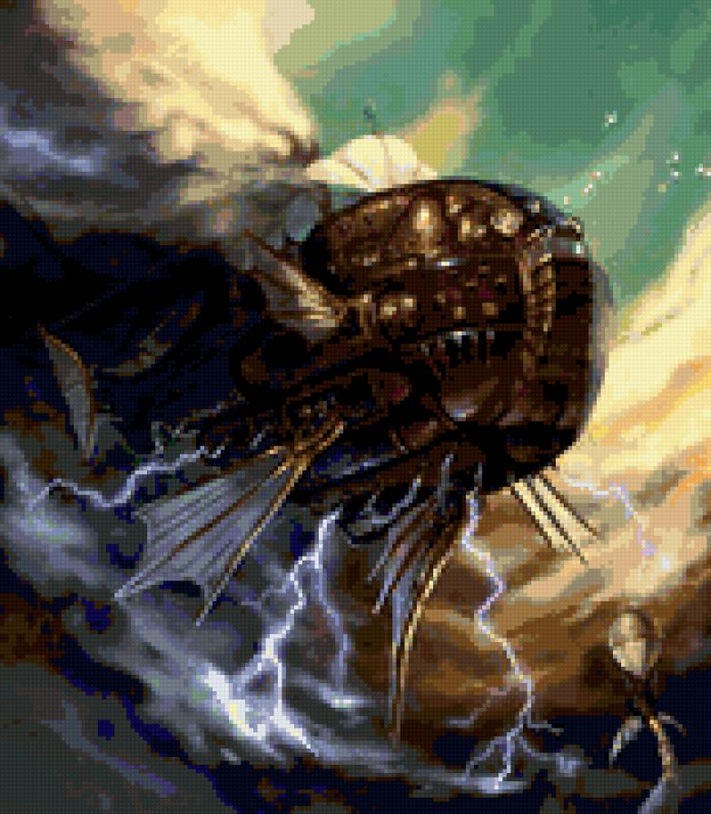 рыба,летучий корабль - предпросмотр