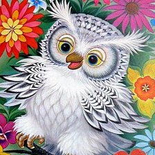 Схема вышивки «Сова»