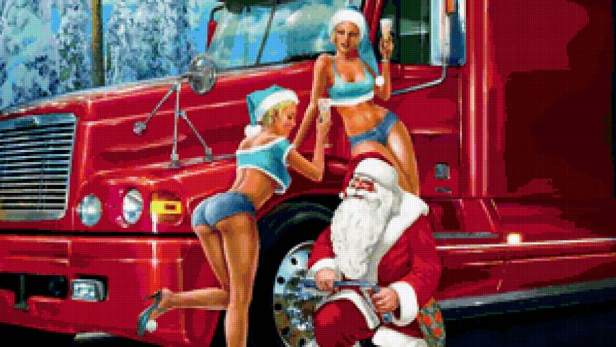 Новый год - дед мороз, праздник - предпросмотр