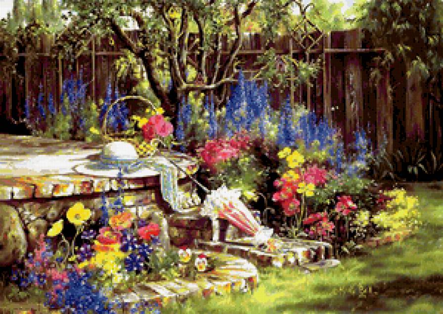 Серия "Пейзажи" - лето, цветы, пейзаж - предпросмотр