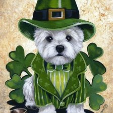 Схема вышивки «Вест-хайленд-уайт терьер»