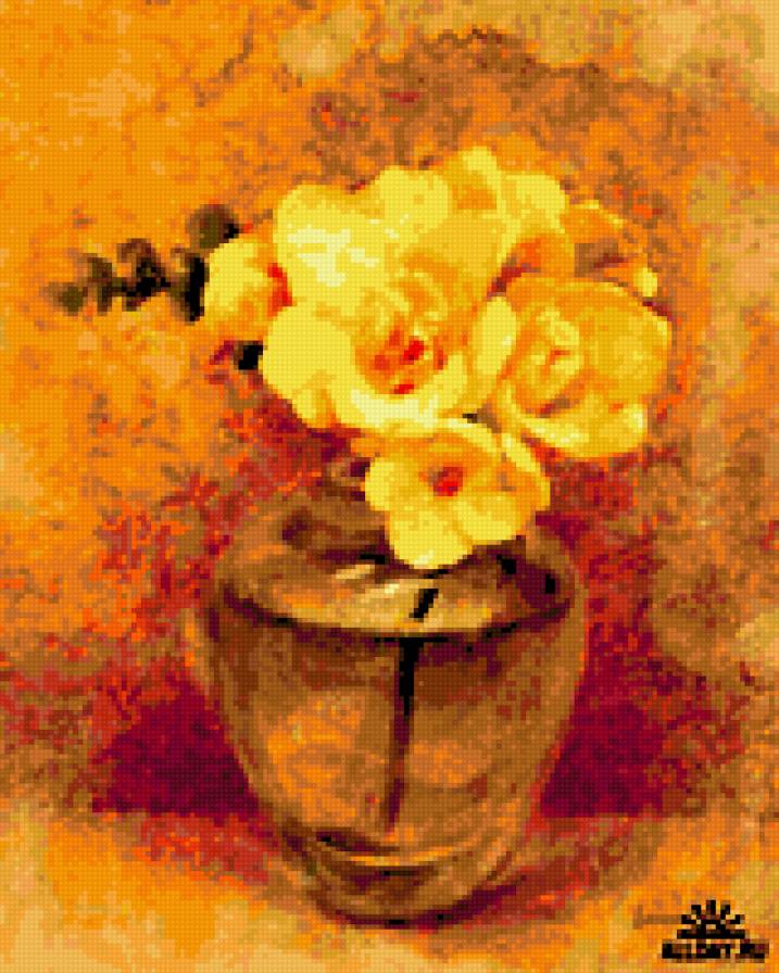 фрезия - цветы фрезия ваза - предпросмотр