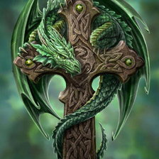 Схема вышивки «Кельтский дракон»