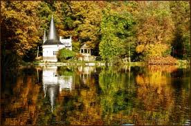 №255724 - природа, осень, замок, река, пейзаж - оригинал