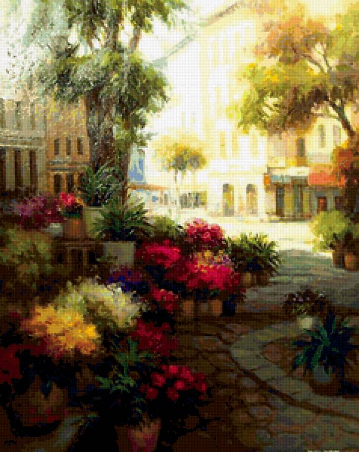 город - цветы - предпросмотр