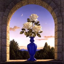 Оригинал схемы вышивки «розы» (№256112)