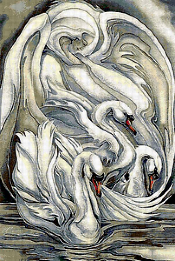 лебеди - птица, дух птицы - предпросмотр