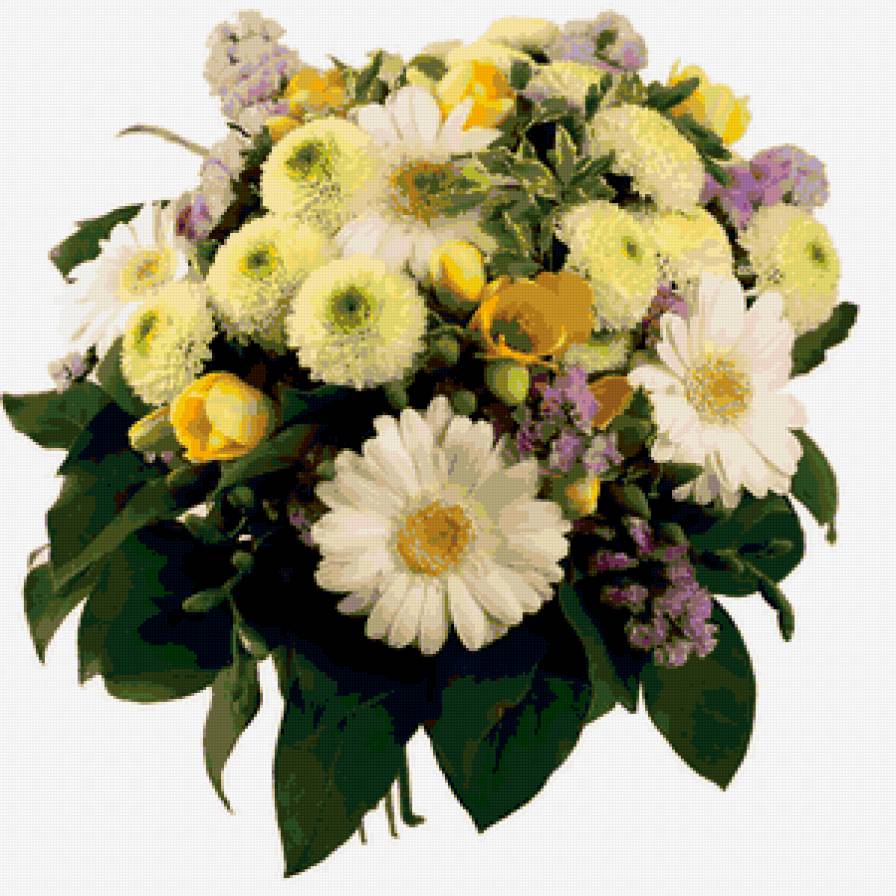 букет - цветы, букет, герберы, астры - предпросмотр