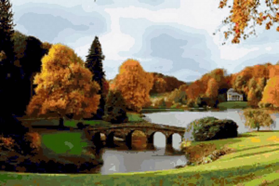 №256267 - осень, пейзаж, река, природа - предпросмотр