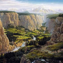 Схема вышивки «Пейзаж»