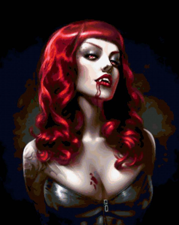 Девушка - вампир - девушка - предпросмотр