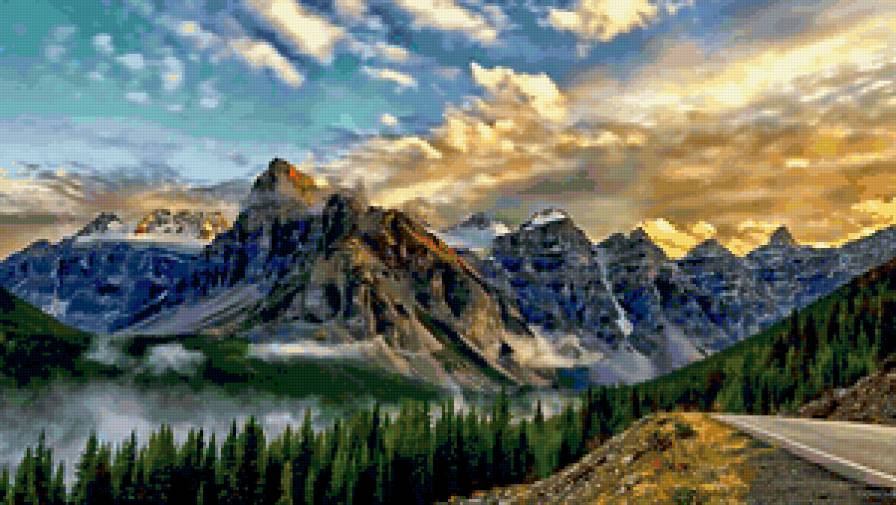 долина 10 пиков, Канада - природа, горы - предпросмотр