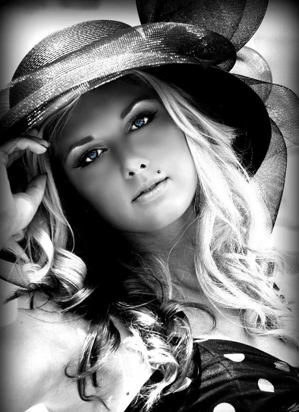 Девушка - ретро, девушка, фото, шляпки - оригинал