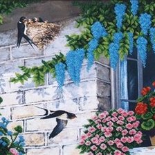 Схема вышивки «Ласточкино гнездо»