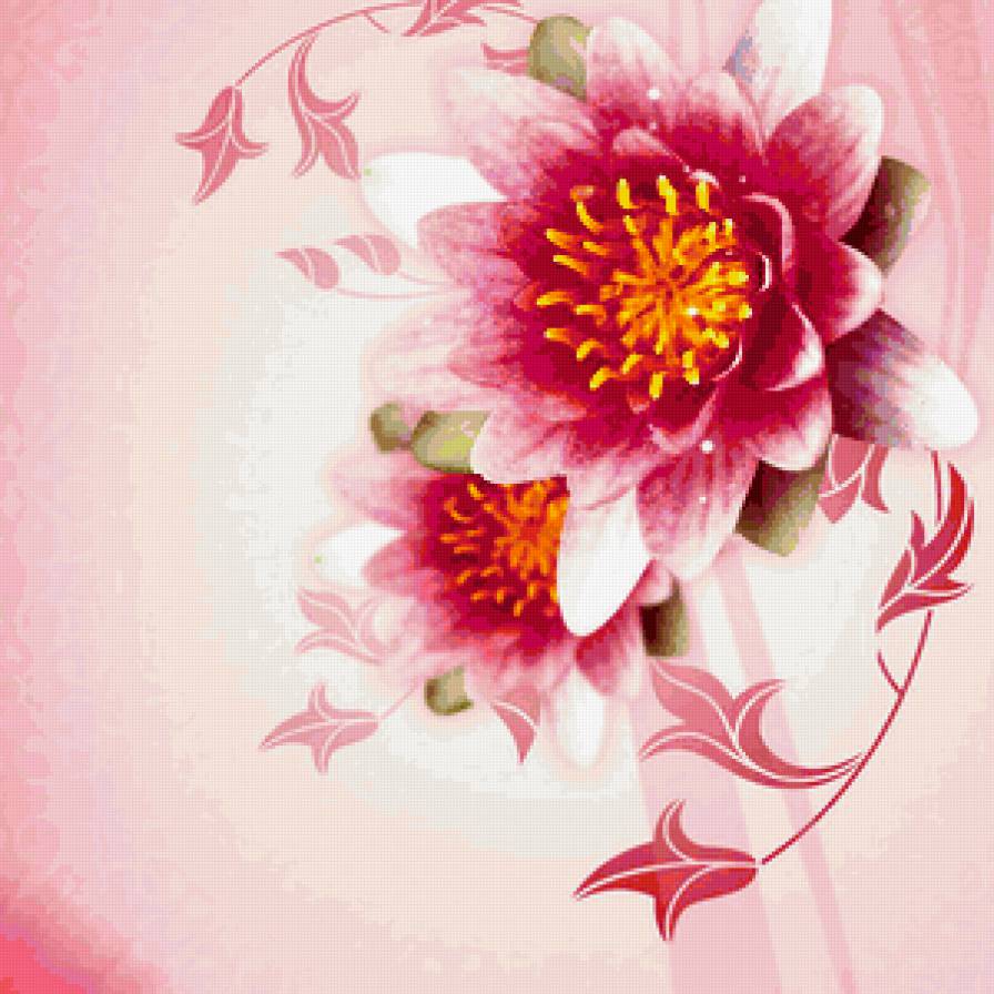 Подушка "Нежные цветы" - пара, цветы, подушка, розы, орнамент - предпросмотр