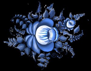 гжель - элемент узора - оригинал