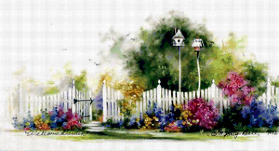 Серия "Пейзажи" - дорога, цветы, пейзаж, лето - предпросмотр