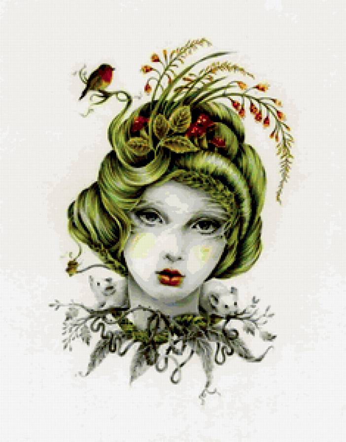 ДИПТИХ   "Две мелодии" - мышата, тоска, девушка, грусть, взгляд - предпросмотр