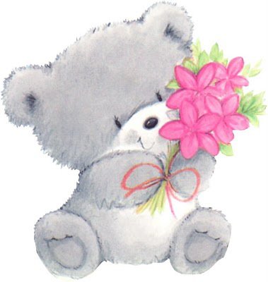 мишки - с букетом - оригинал