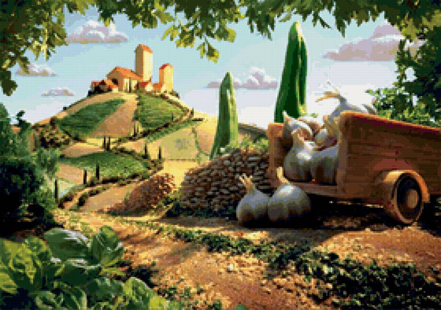 Вкусный пейзаж №3 - пейзаж, на кухню, вкусный пейзаж, для кухни - предпросмотр