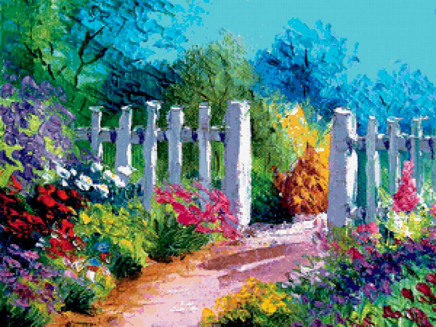 Калитка - природа, пейзаж, калитка, радость - предпросмотр