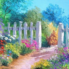 Схема вышивки «Калитка»