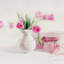 Оригинал схемы вышивки «тюльпаны» (№258557)