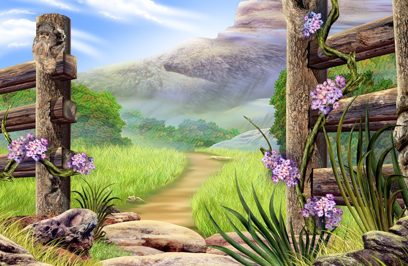 пейзаж - картина природа пейзаж - оригинал