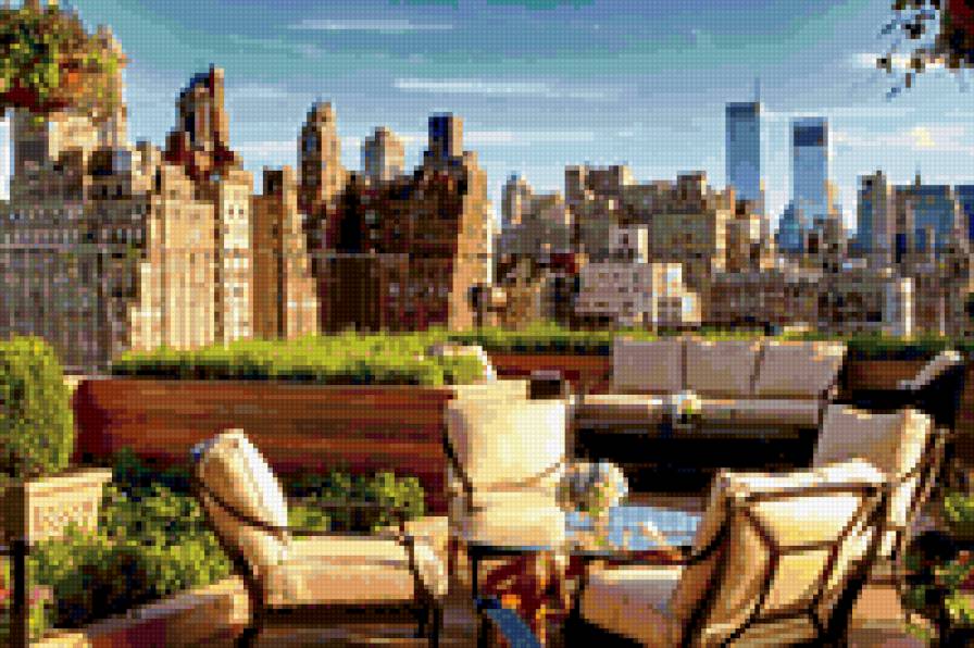крыши Нью-Йорка - город, нью-йорк - предпросмотр