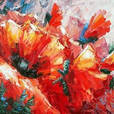 Схема вышивки «маки3»