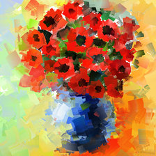 Схема вышивки «маки6»