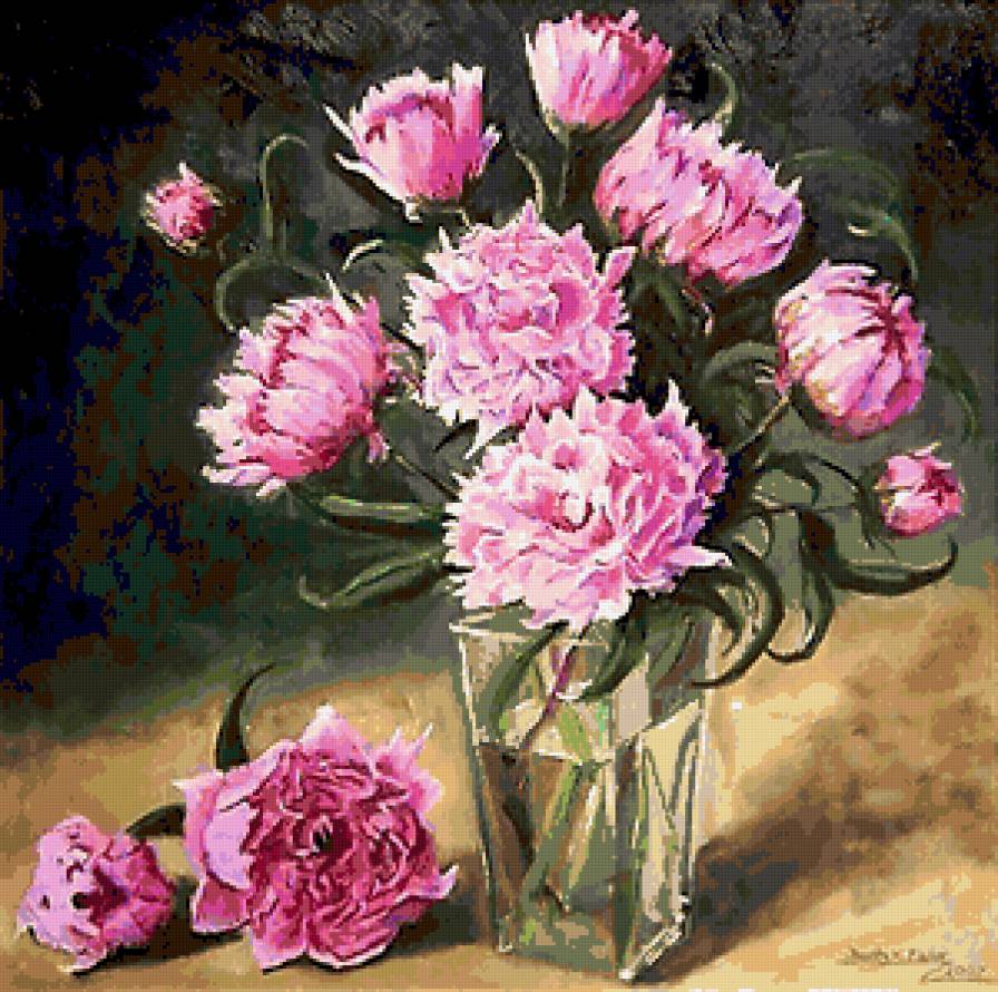 Серия "Букет" - пионы, букет, цветы - предпросмотр