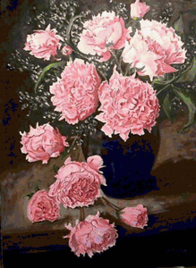 Серия "Букет" - букет, пионы, цветы - предпросмотр