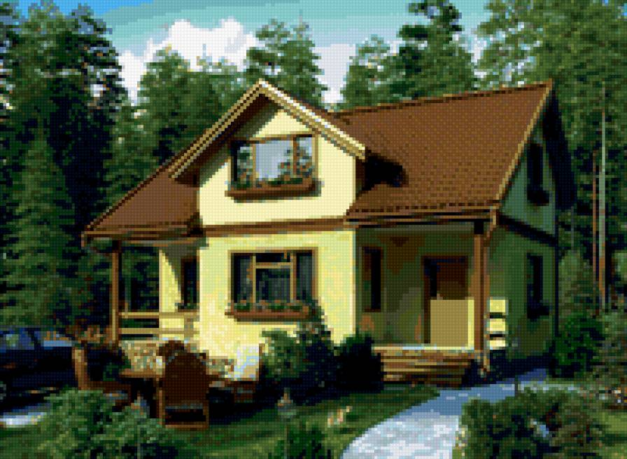 дом моей мечты - лето, коттедж, дом - предпросмотр