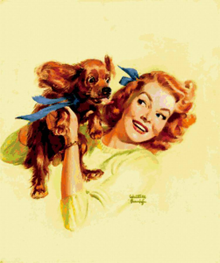 ДАМА С СОБАЧКОЙ - мисс очарование, домашние любимчики, женщина - предпросмотр