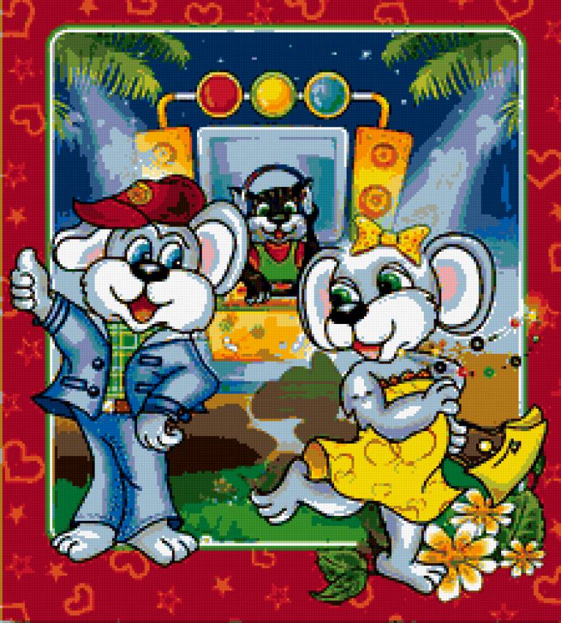 дискотека - мультяшки, детям, мышка, мышки, диджей, танцы, детская - предпросмотр