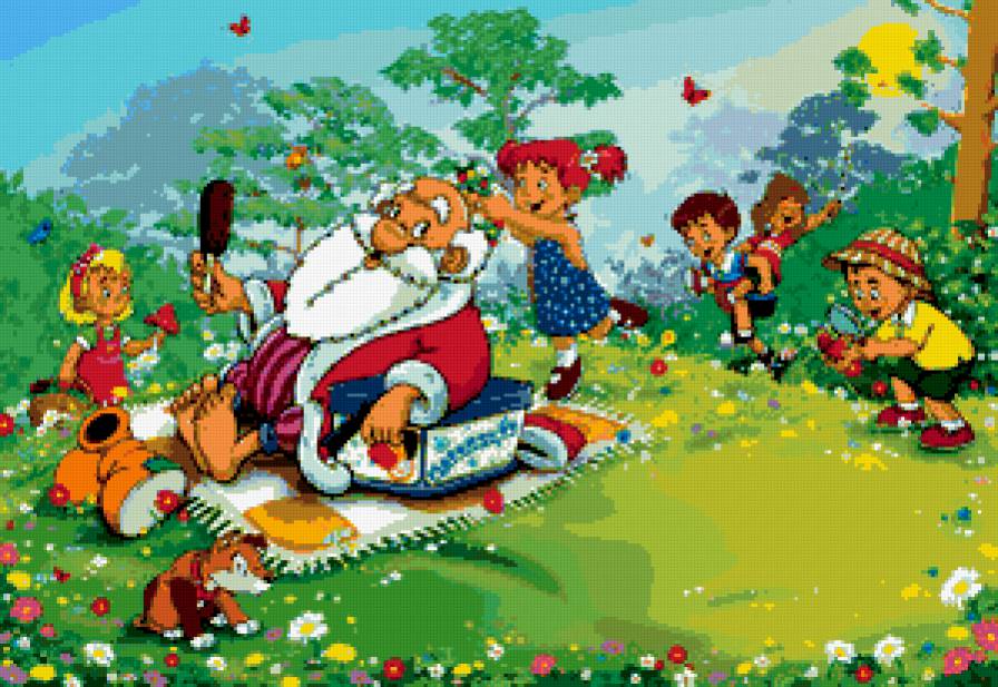 дед мороз и лето - мультяшки, детская, лес, дети, детям, мультик - предпросмотр