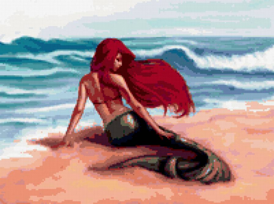 Русалка - русалка, море, сказка - предпросмотр