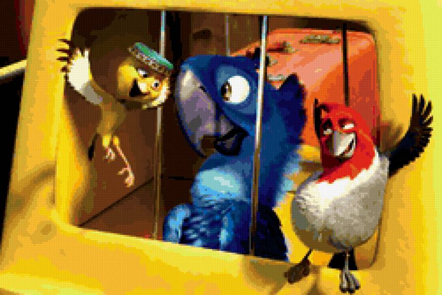 Серия МУЛЬТИКИ. Рио знакомство - птица, детям, рио, мультик - предпросмотр