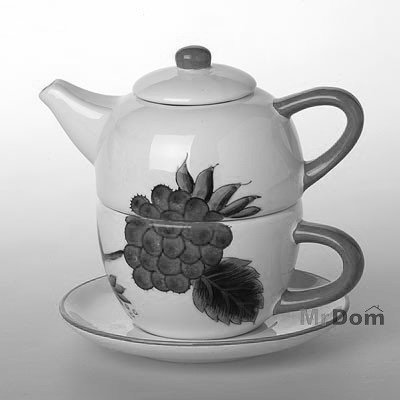 Для кухни. Чайник - заварник, чайник, кухня, черно-белое - оригинал