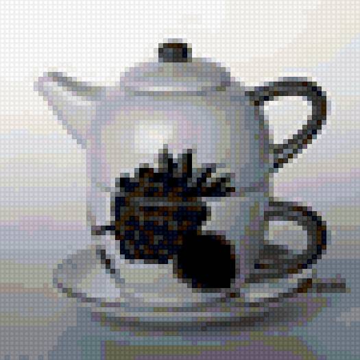 Для кухни. Чайник - черно-белое, заварник, кухня, чайник - предпросмотр