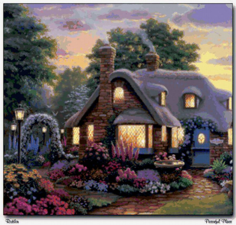 домик1 - дом, домик, пейзаж - предпросмотр